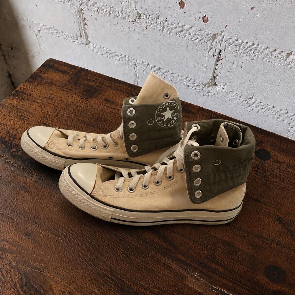 Converse Women's White and Cream Trainers